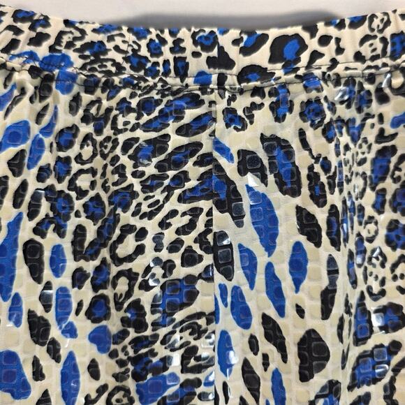 Simonton Says by George Simonton Blue Animal Print Sequin Pencil Skirt, Size M - Picture 6 of 8